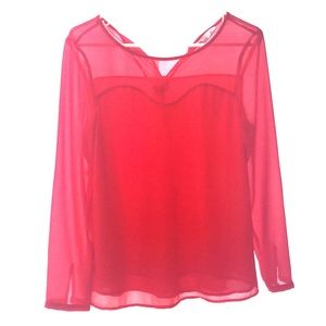 BRIGHT RED BLOUSE